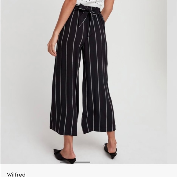 Wilfred Faun Pinstripe Wide-Leg Pant - Picture 3 of 9
